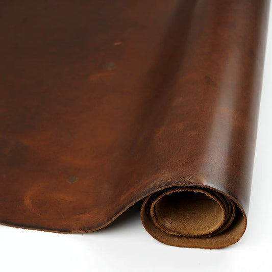 Nut Brown Horween Dublin Leather Sides 4-5oz.