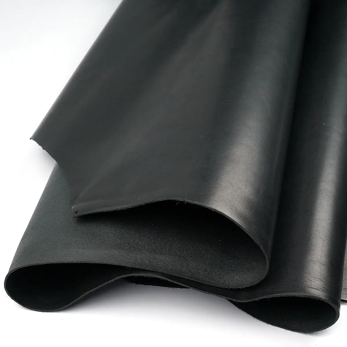 Horween Black Dublin Leather Sides FF.