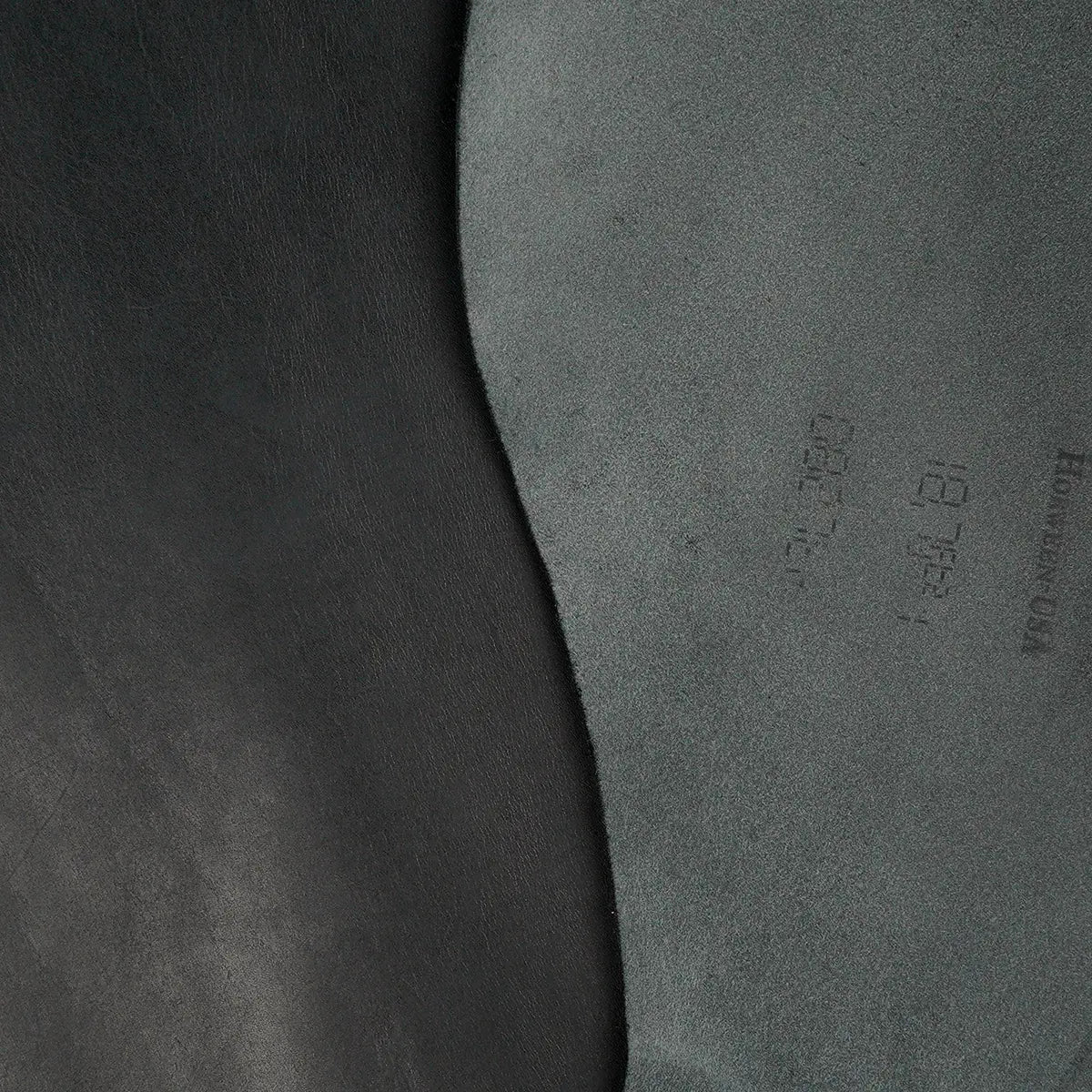 Horween Black Essex Leather Sides.