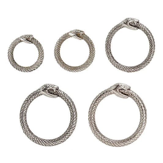 Antique Silver Infinity Snake O-Rings for Leathercraft.