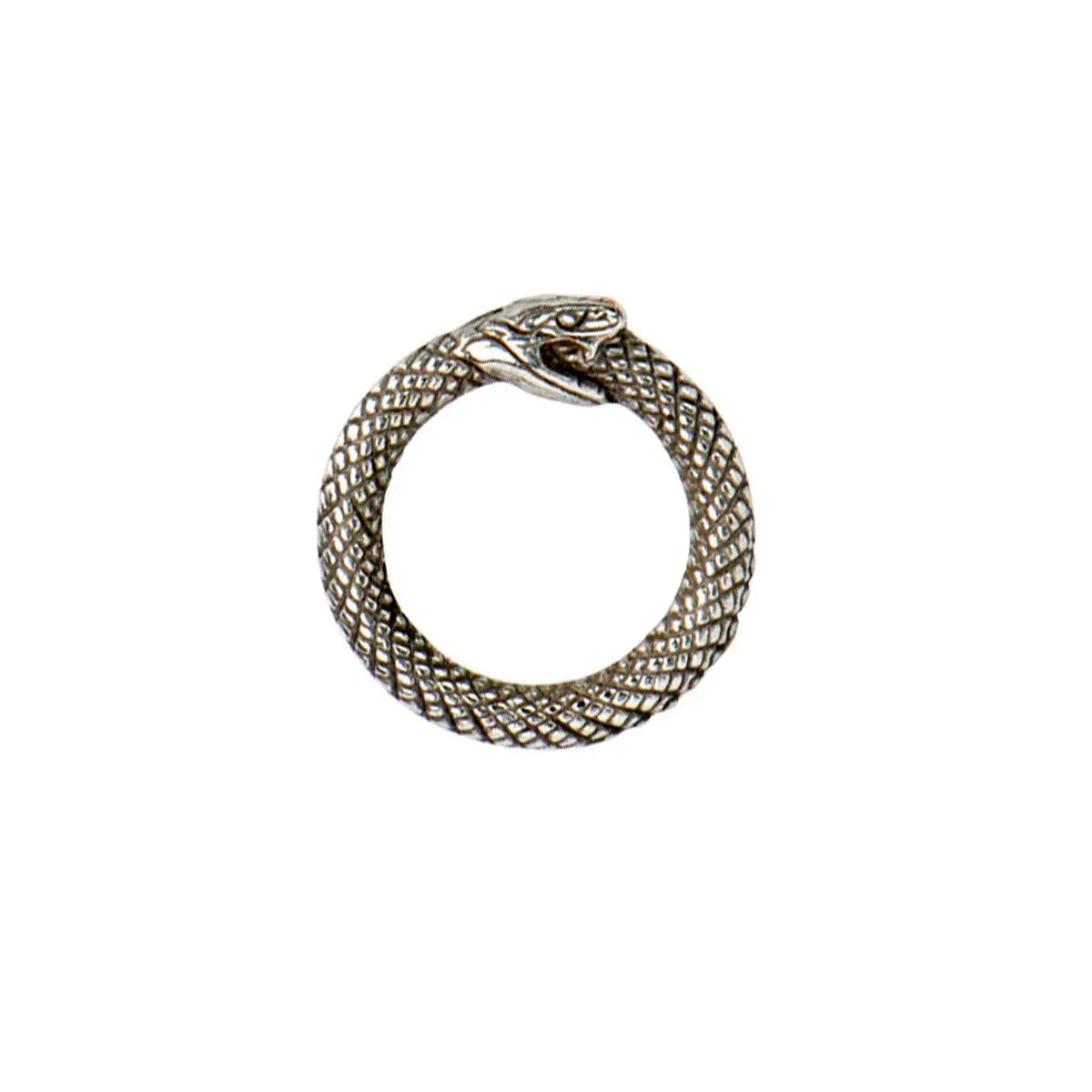 Antique Silver Infinity Snake O-Rings for Leathercraft  - 1/2 Inch.