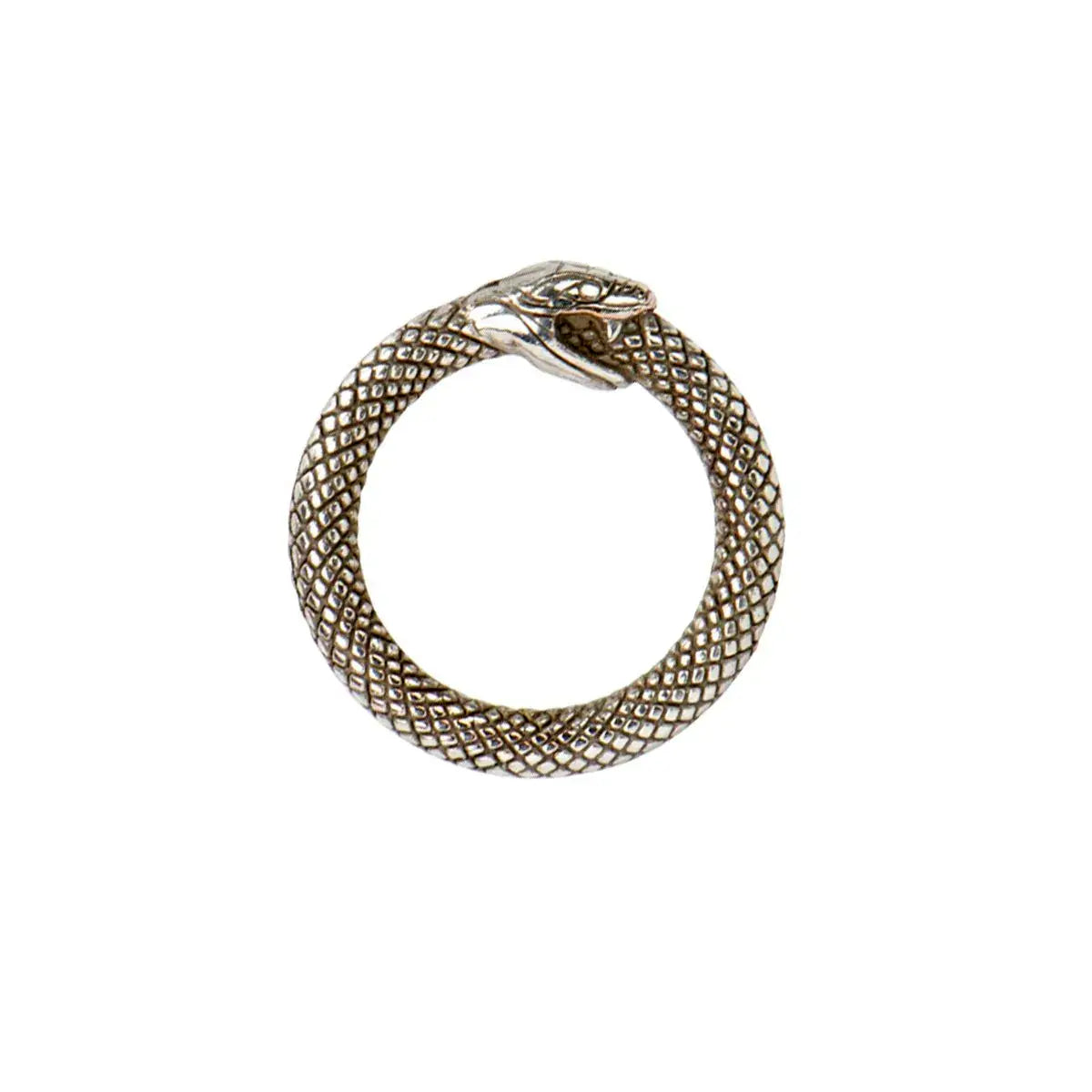 Antique Silver Infinity Snake O-Rings for Leathercraft - 3/4 Inch.