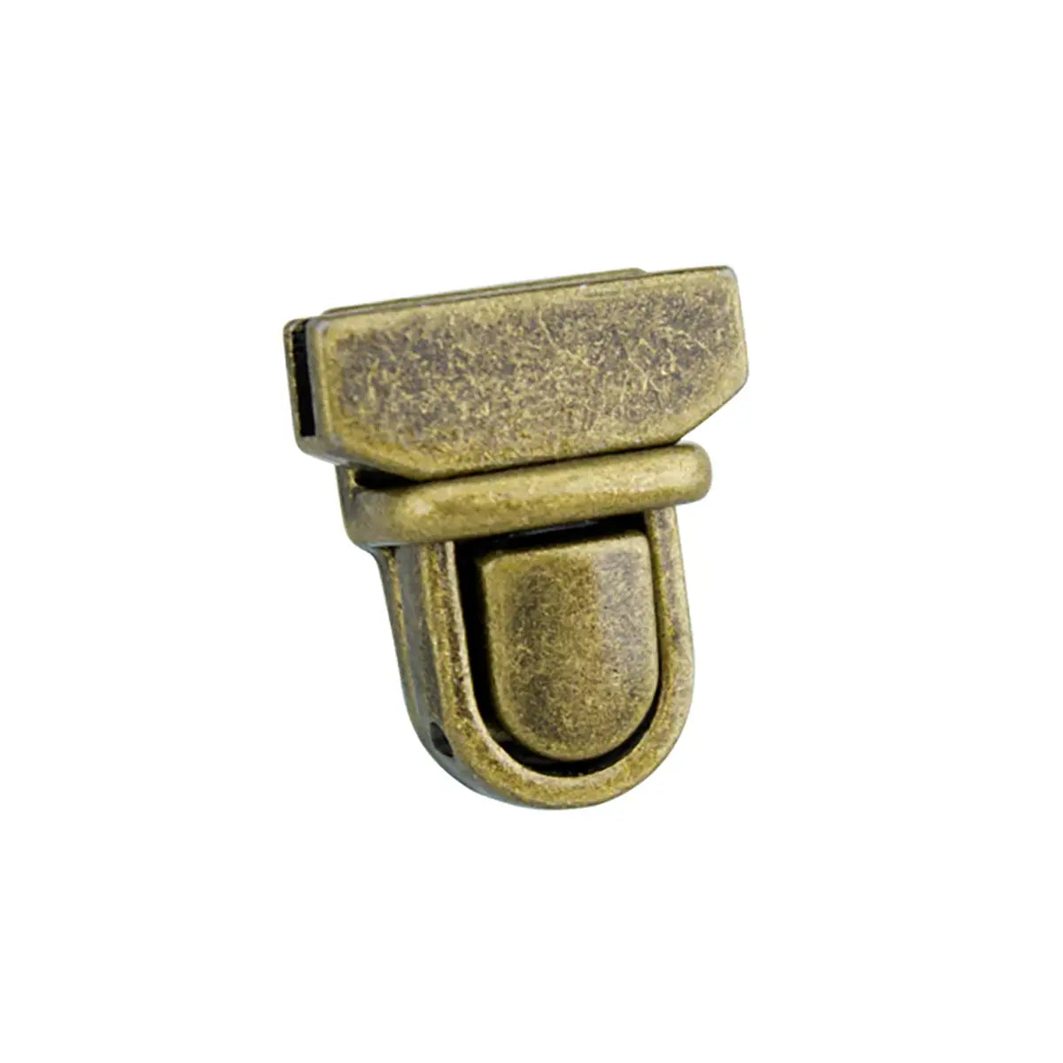 Antique Brass Tuck Lock Clasps.