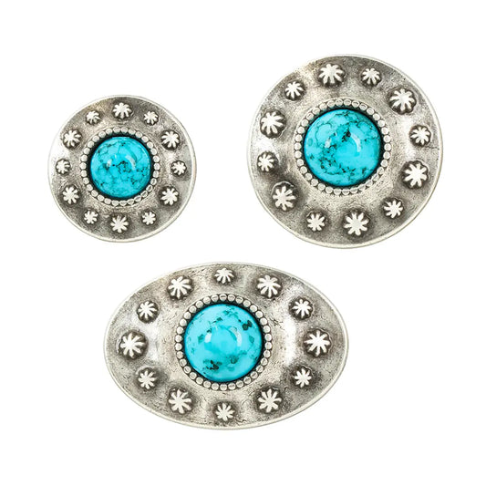 Pecos Decorative Screw Back Conchos.
