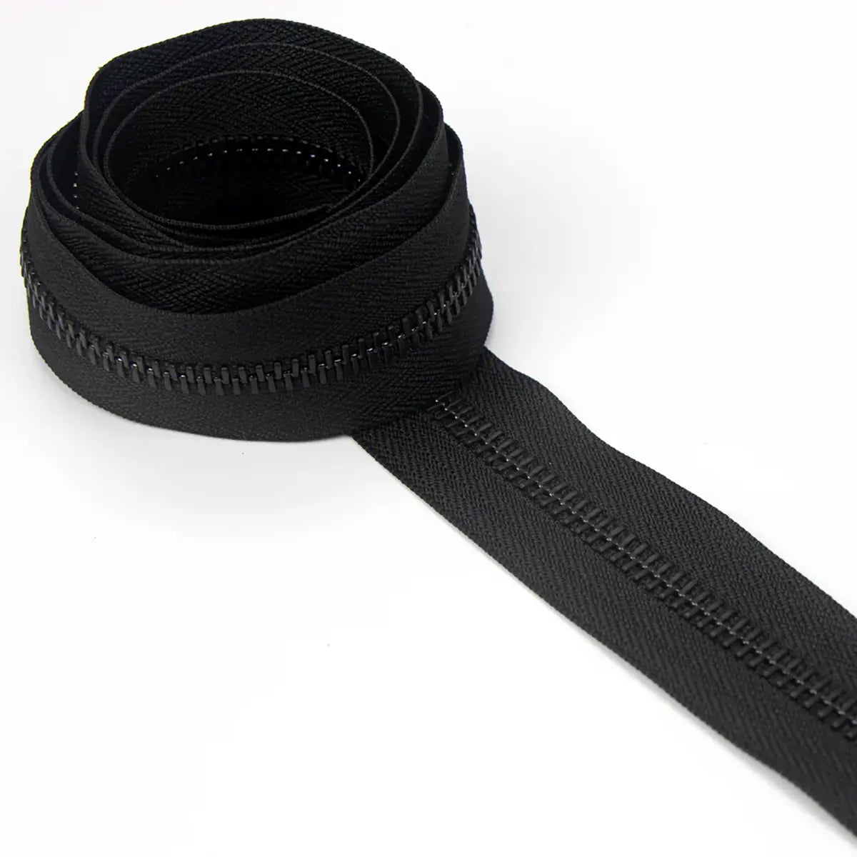 Black #8 Brass Zipper Tape – 2 Meter Length.