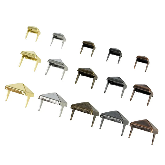 Brass Plated Pyramid Spots 100 Pack.