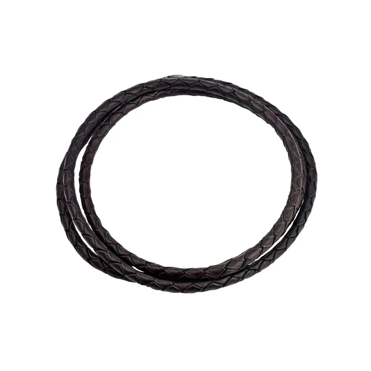 Black Braided Leather Cords 36 Inch.