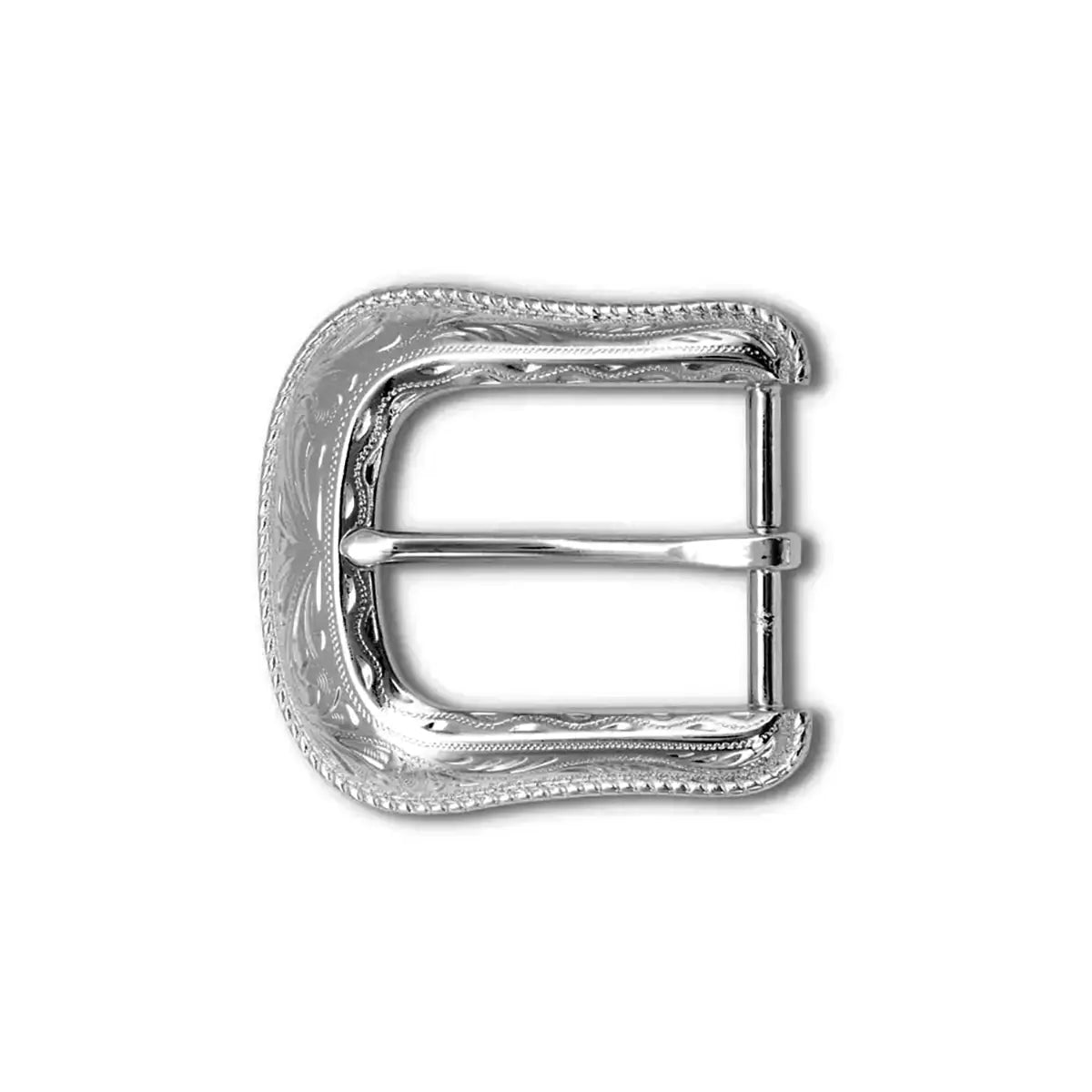 Silver Brazos Heel Bar Buckle 1.5 Inch.