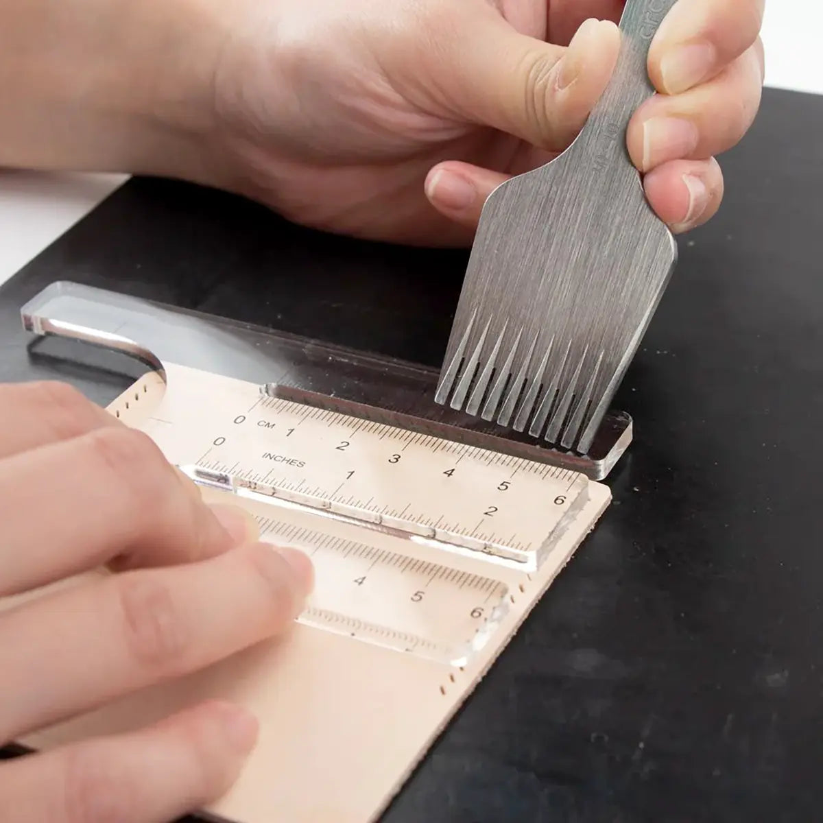 Ivan Acrylic Chisel Aid Template or Stitching Guide.