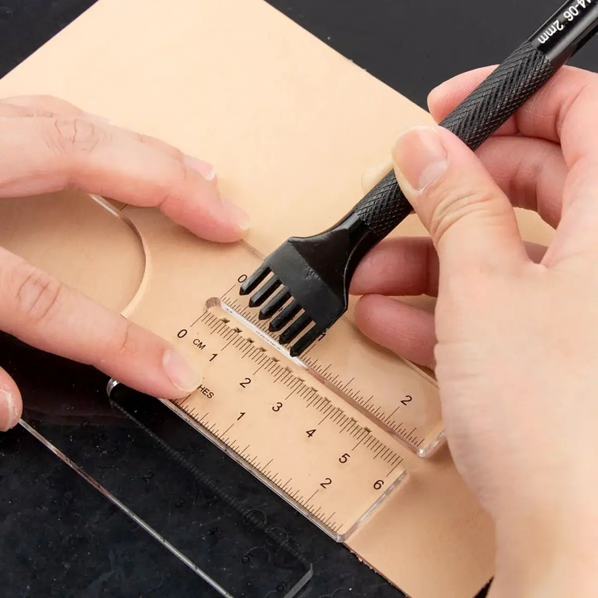 Ivan Acrylic Chisel Aid Template and Stitching Guide.