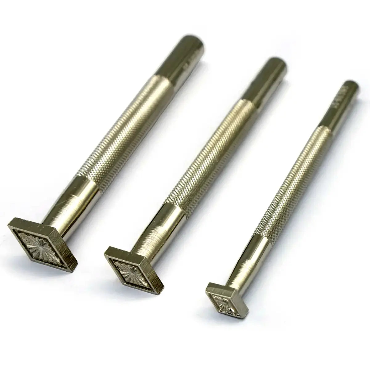 Ivan Diamond Star 3 Piece Leather Tooling Stamp Set.