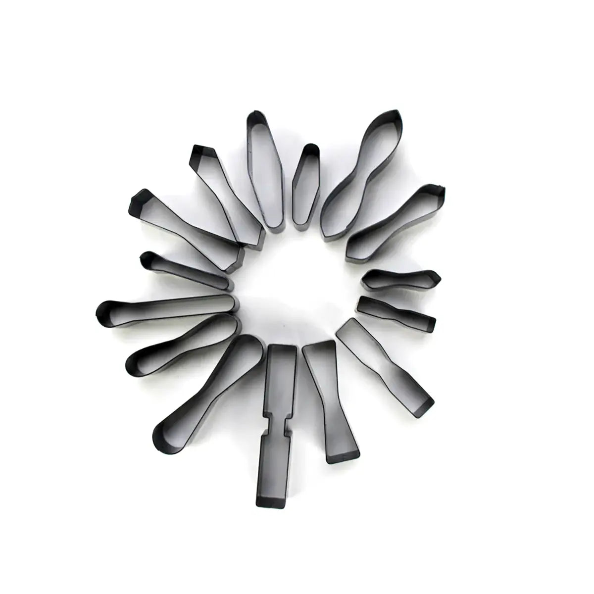 Economy D-Ring Tab Shape Die 15 Pcs Set.
