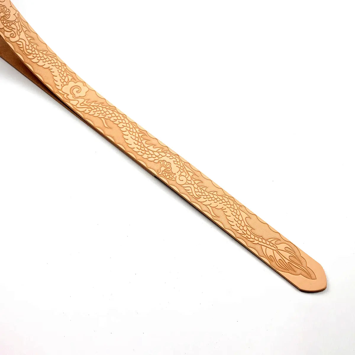 Dragon Vegetable Tanned Embossed Belt Blanks 9-10oz.