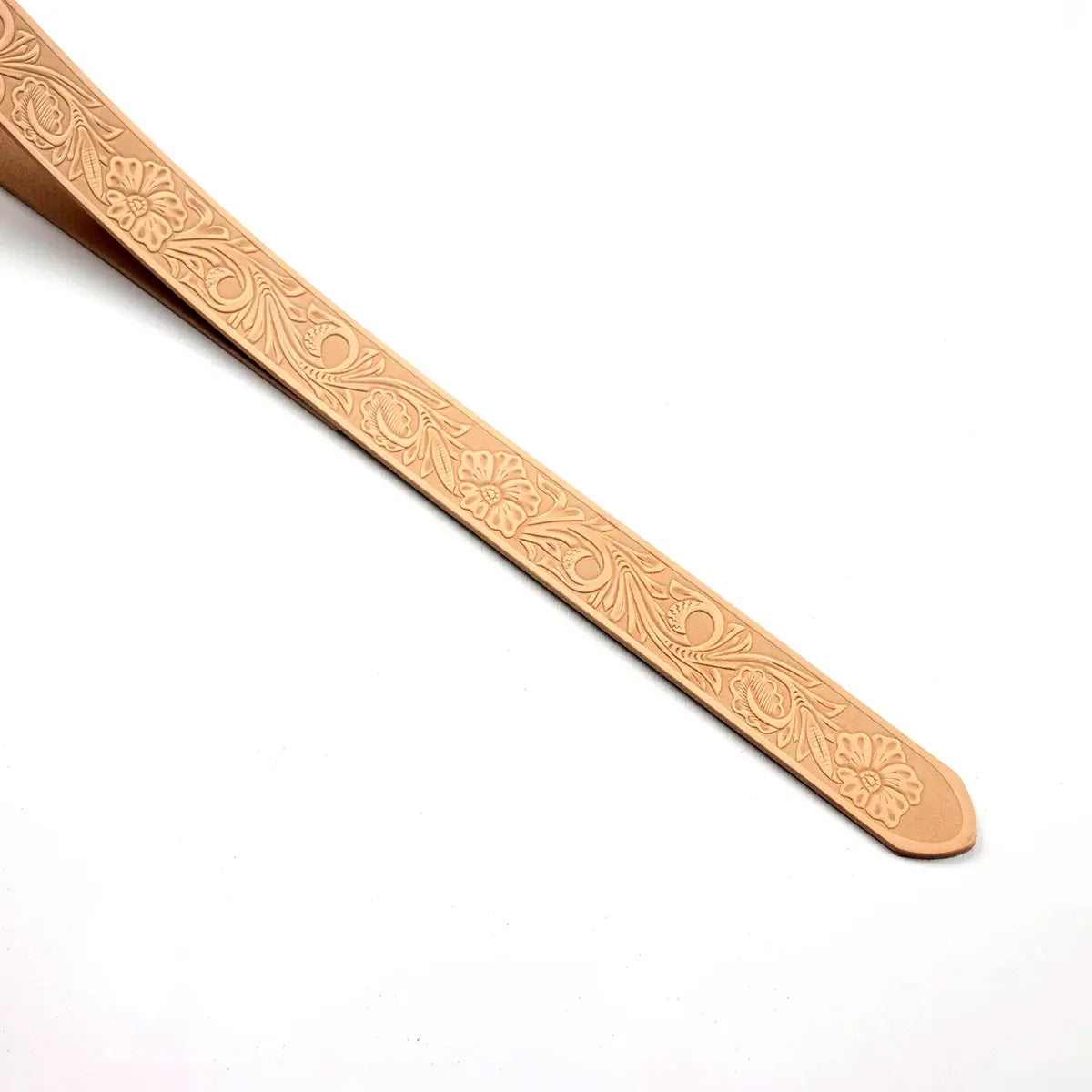 Floral Vine Vegetable Tanned Embossed Belt Blanks 9-10oz.