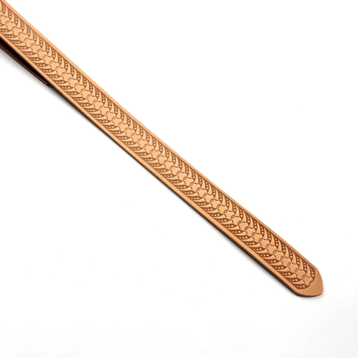 Horn Weave Vegetable Tanned Embossed Belt Blanks 9-10oz.