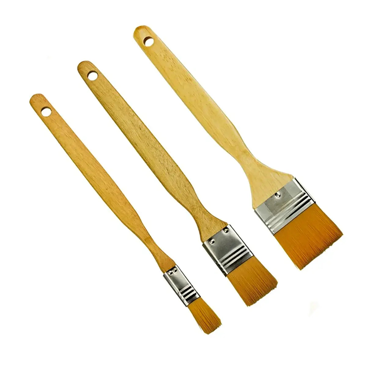 Flat Head Brushes for Leathercraft.