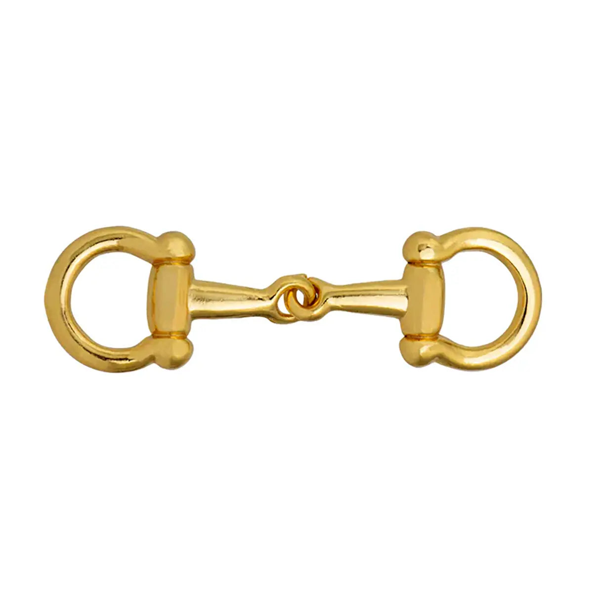 Gold Decorative Horsebit Accent Hardware.