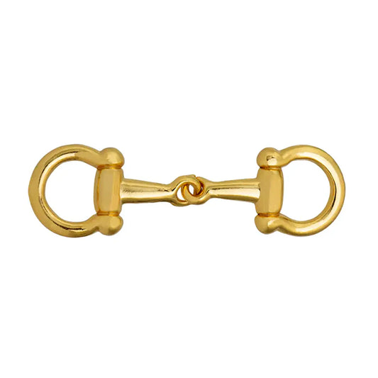 Gold Decorative Horsebit Accent Hardware.