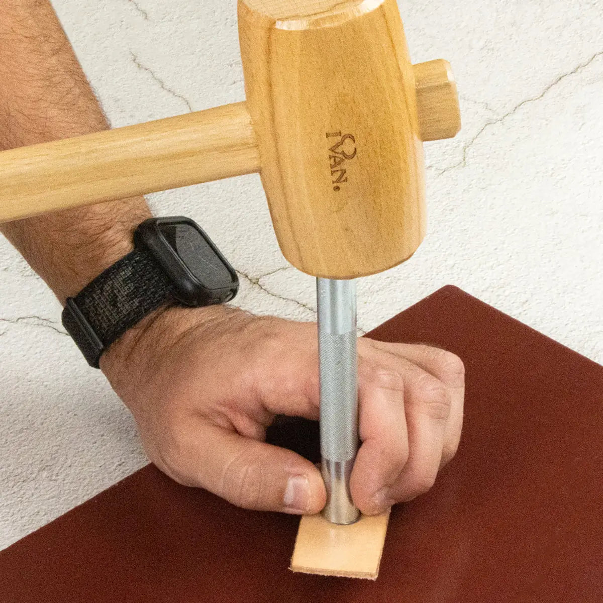 Japanese Style Beechwood Mallet for Leathercraft.