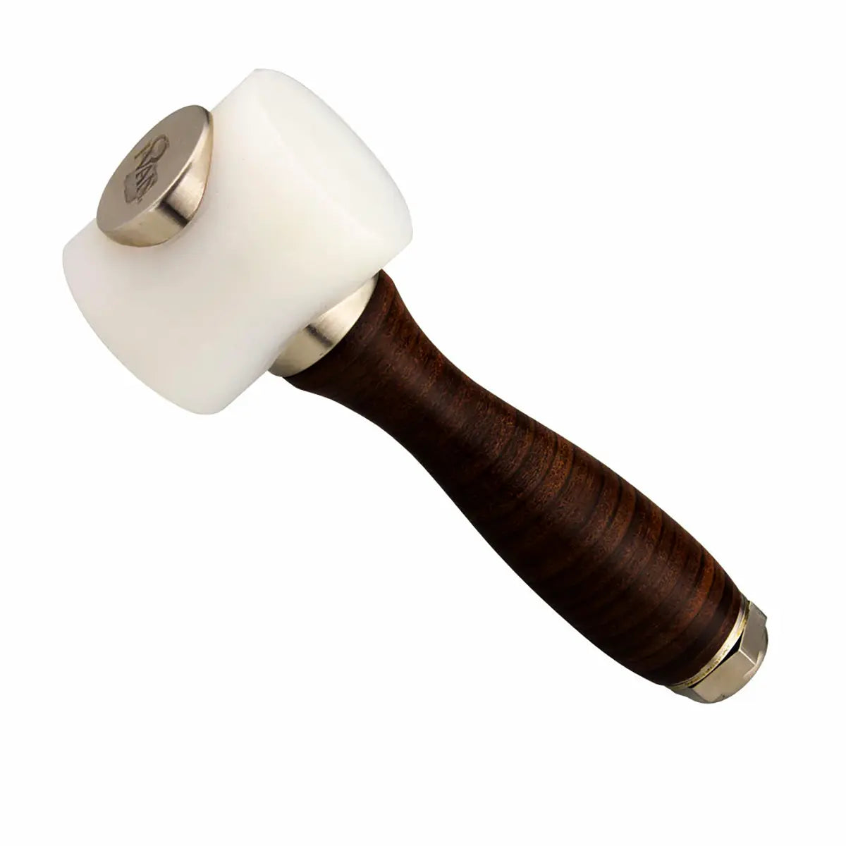 Flat Head Mallet 1lbs - Ivan Leather Handle Poly Mallets and Mauls