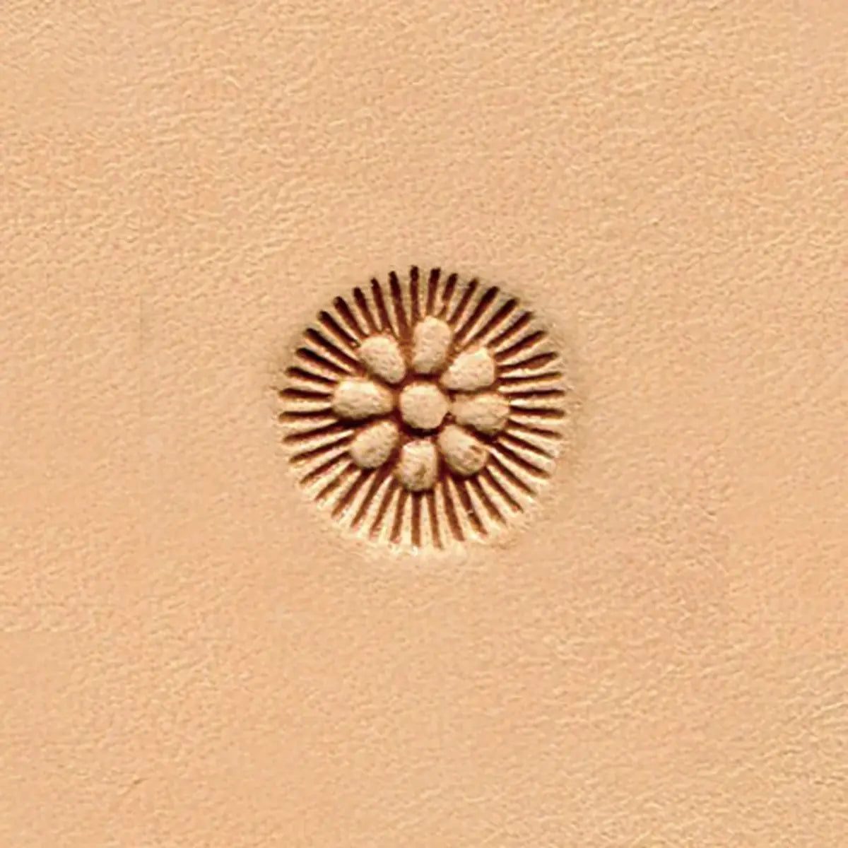 J547 - Ivan Leather Tooling Flower Center Stamps.