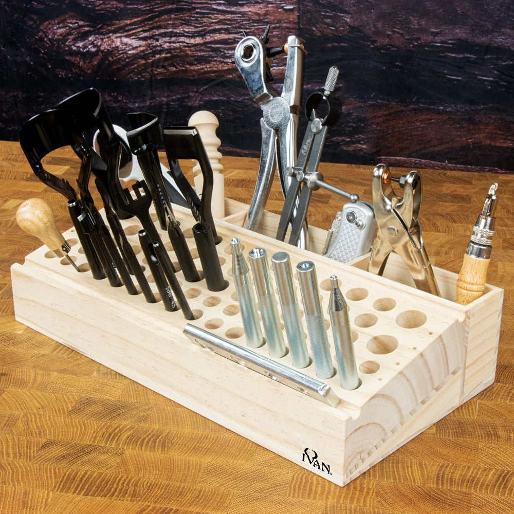 Ivan Leathercraft Tool Storage Rack for Leatherworking.