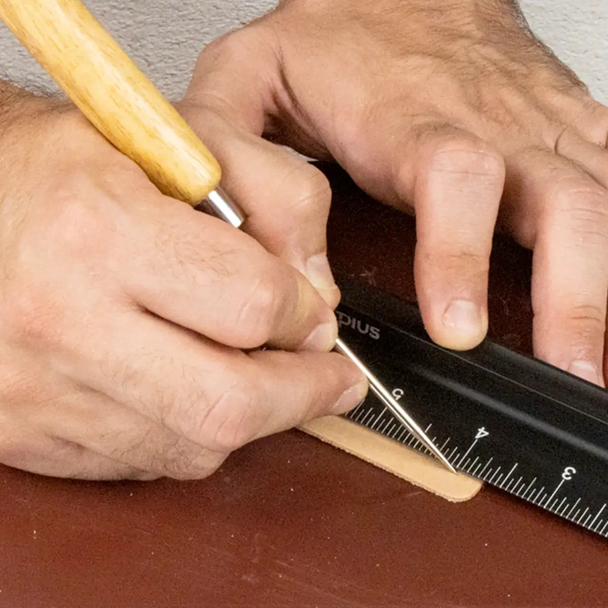 Ivan Long Scratch Awl for Leather Marking.