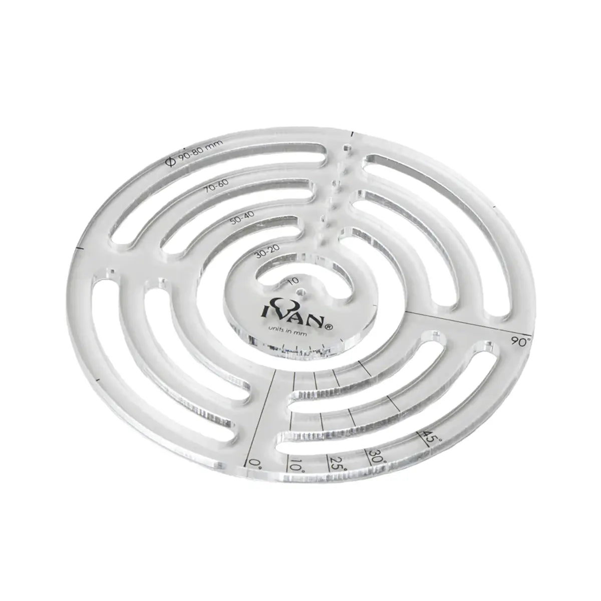 Large Multi-Purpose Circular Acrylic Template.