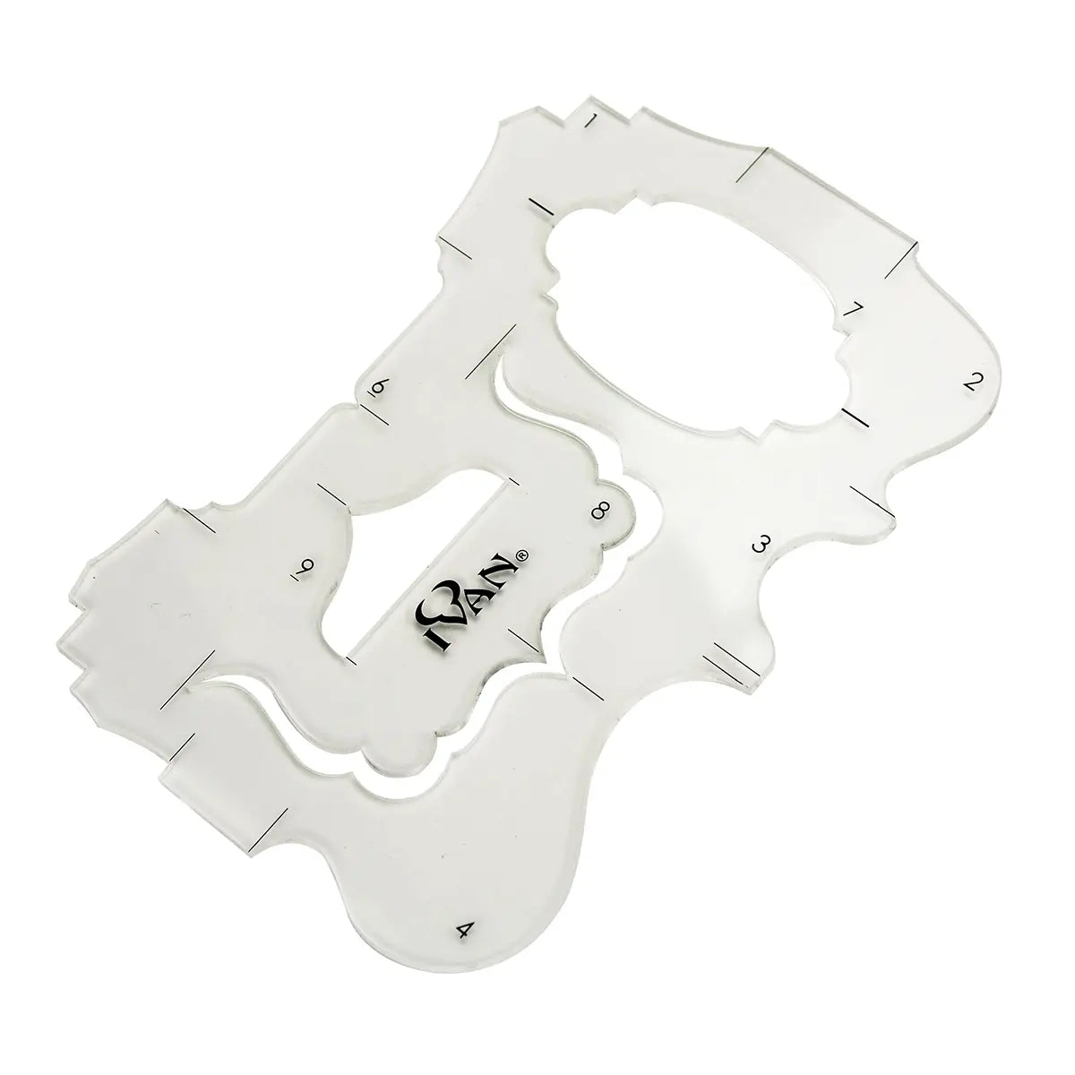 Multiple Shapes Acrylic Template for Leathercraft.