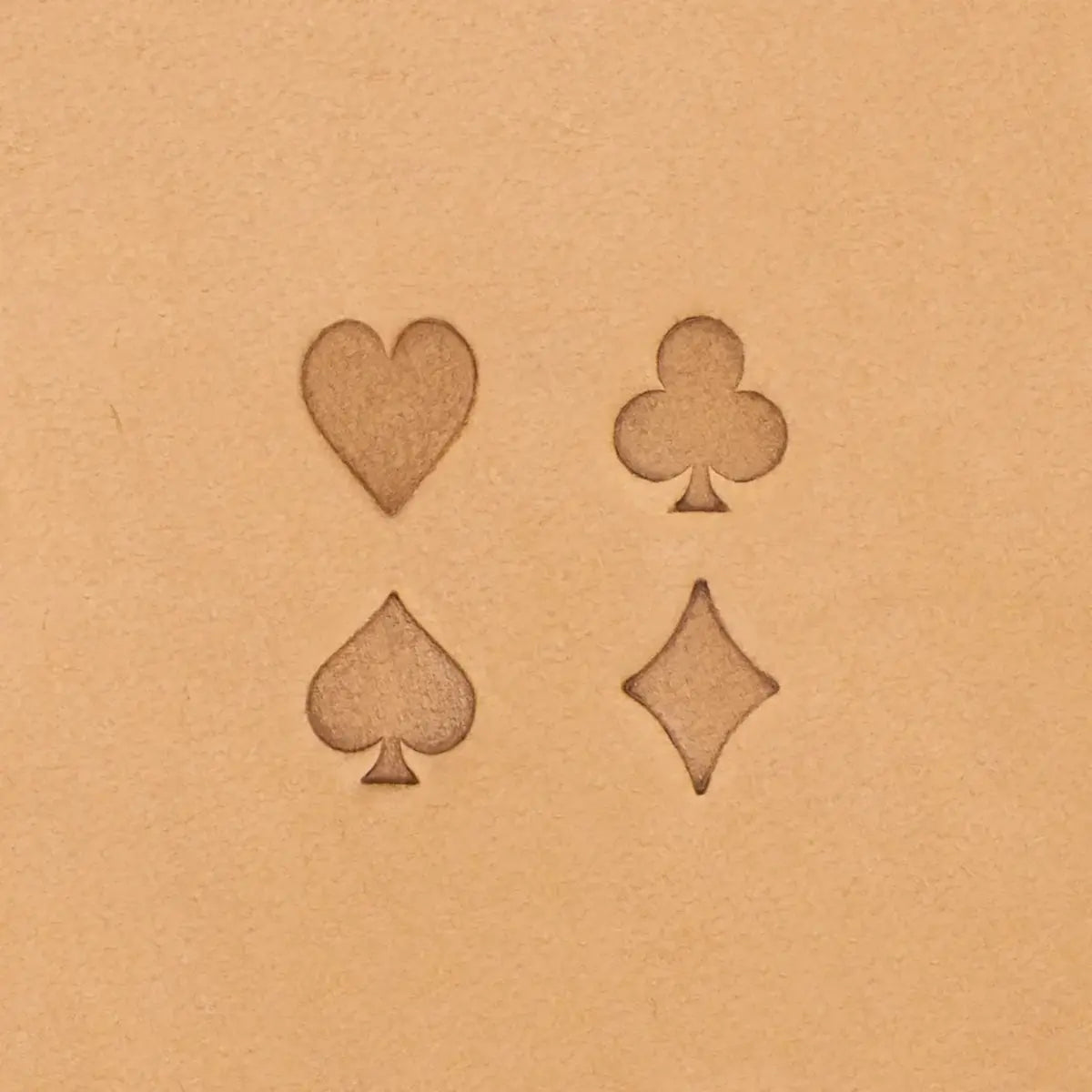 Ivan Playing Card 4 Piece Stamp Set for Leather Tooling.