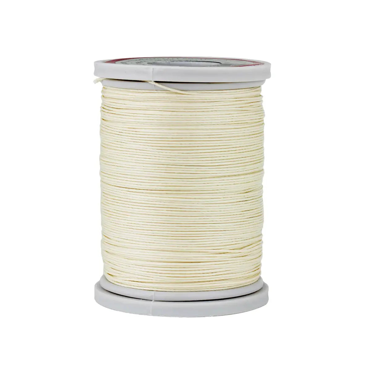 Cream CraftPlus Premium Linen Thread 0.55mm, 100 yards.