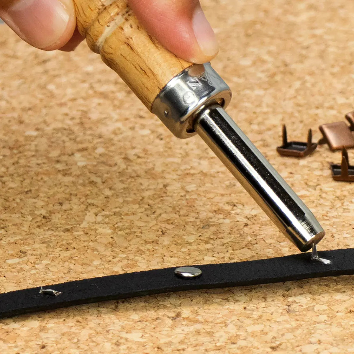 Prong Bending Tool for leather work.