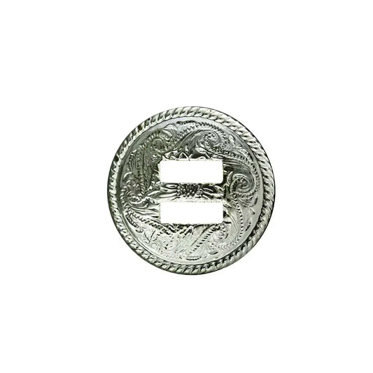1 Inch Rope Edge Decorative Slotted Conchos.