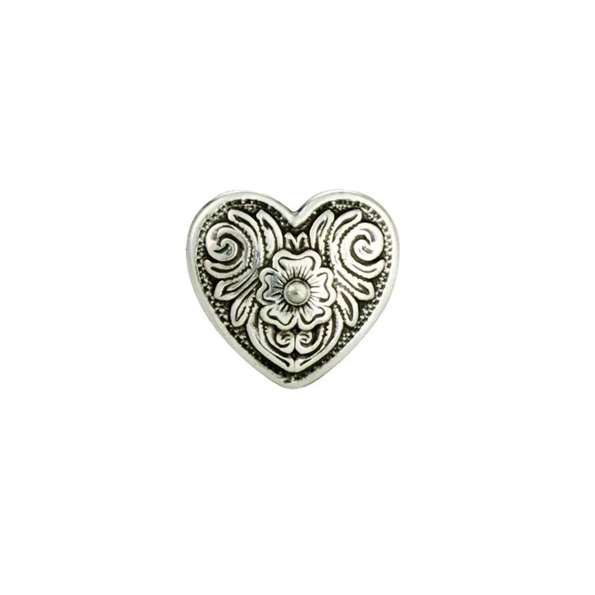 Diablo Heart Screw Back Conchos.