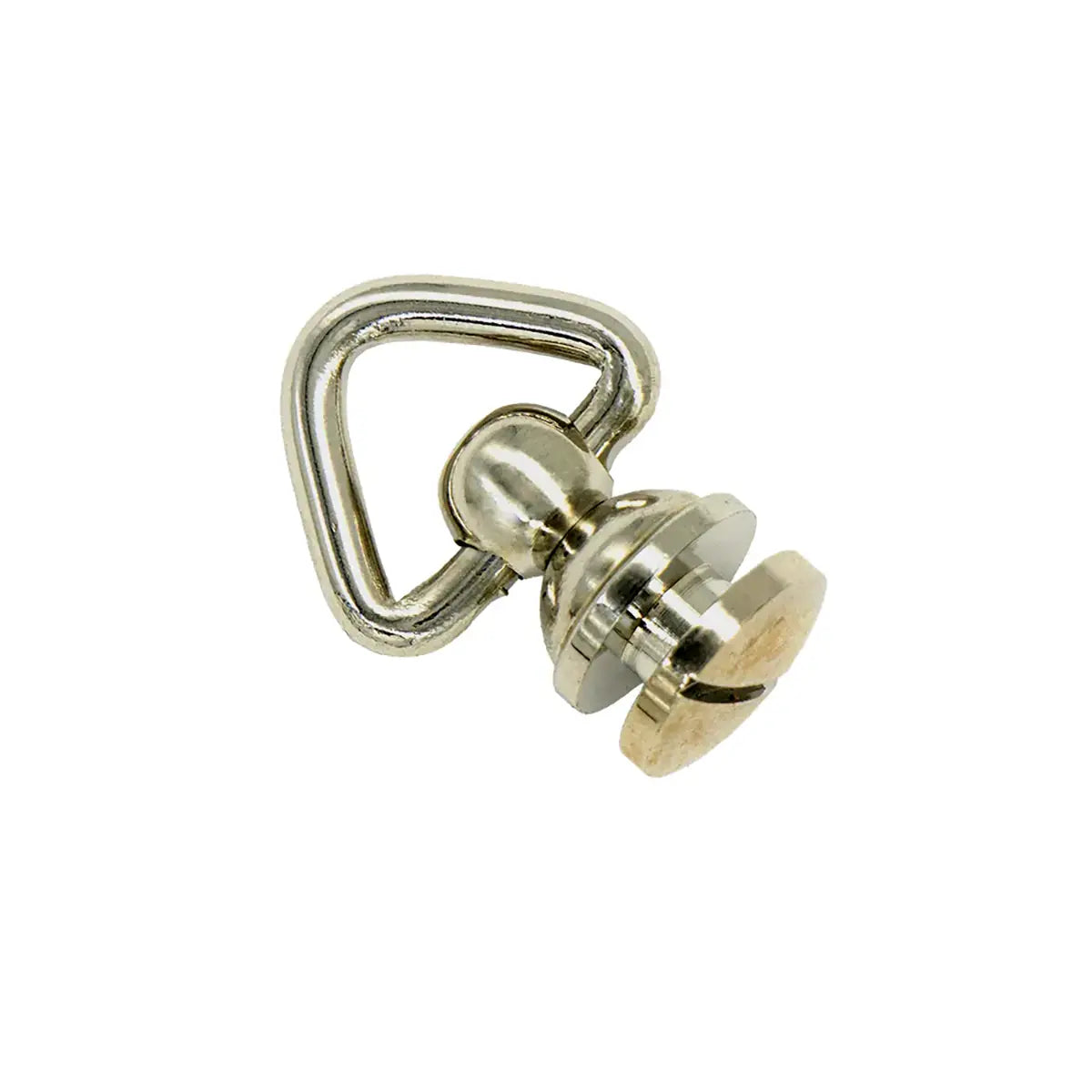 Nickel Triangle Solid Brass Swivel Loops.