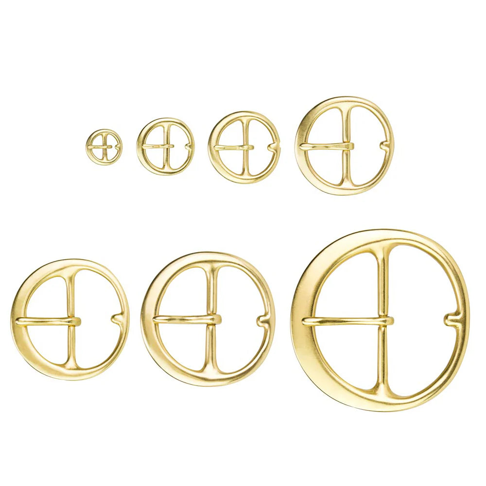 Ivan Solid Brass Round Buckles.