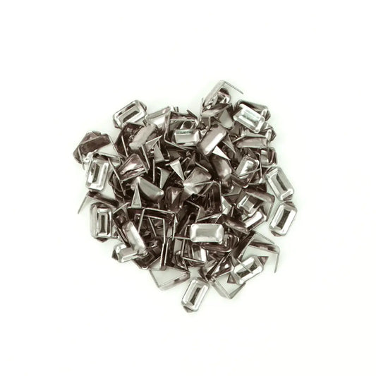 Stainless Steel Leather Staples - 100 Pack.