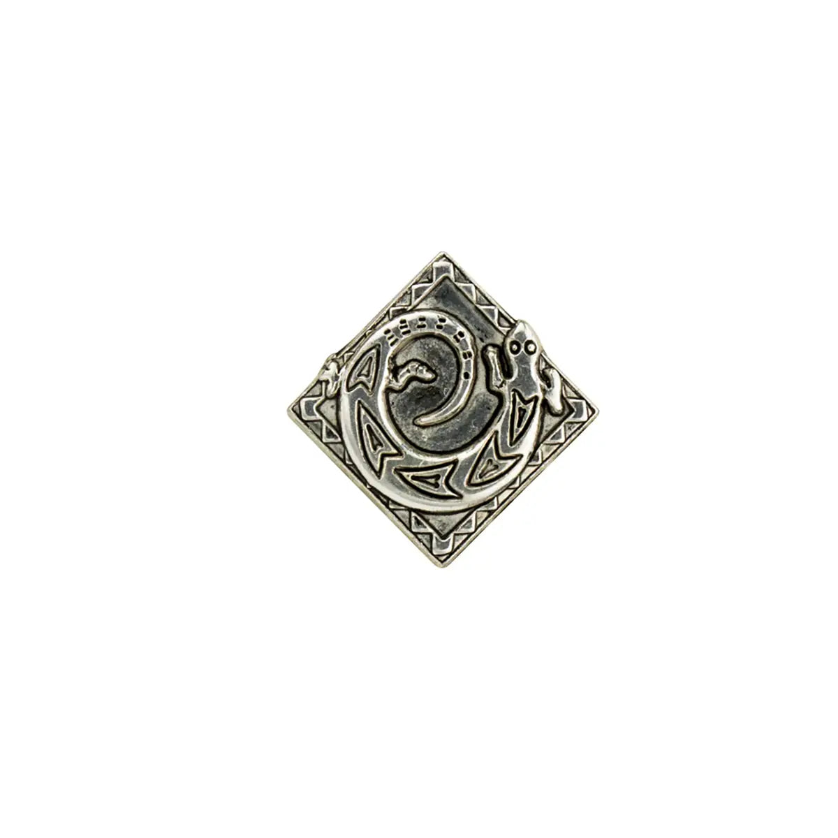 Lizard Square Decorative Rivet Back Critter Conchos.