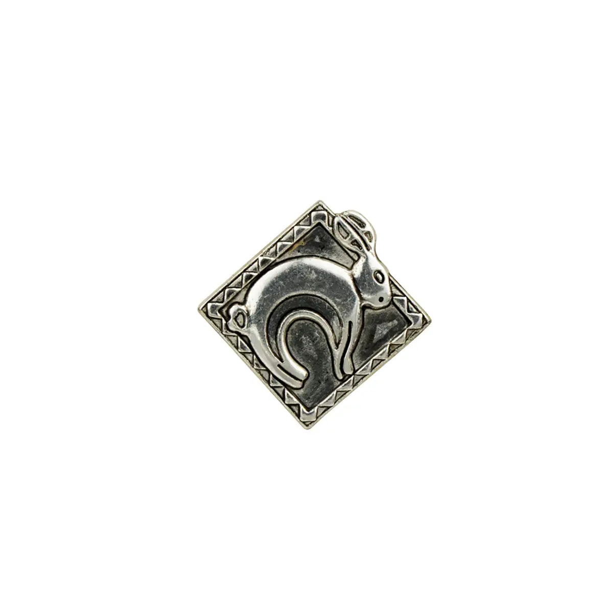 Rabbit Square Decorative Rivet Back Critter Conchos.