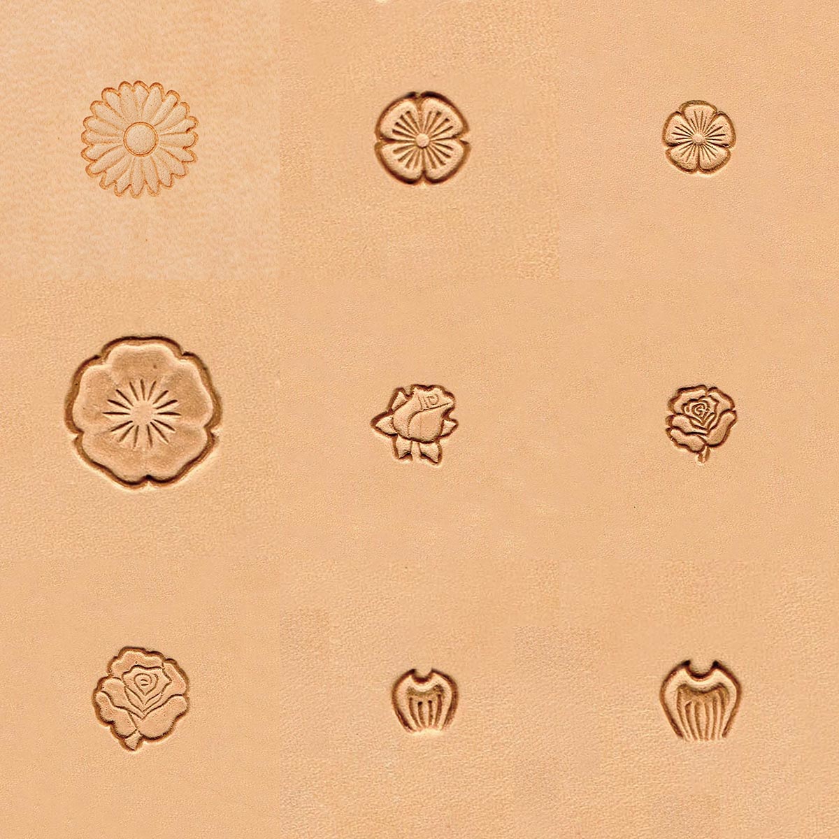 Ivan Leather Tooling Stamps -  Floral E590 - Y649.