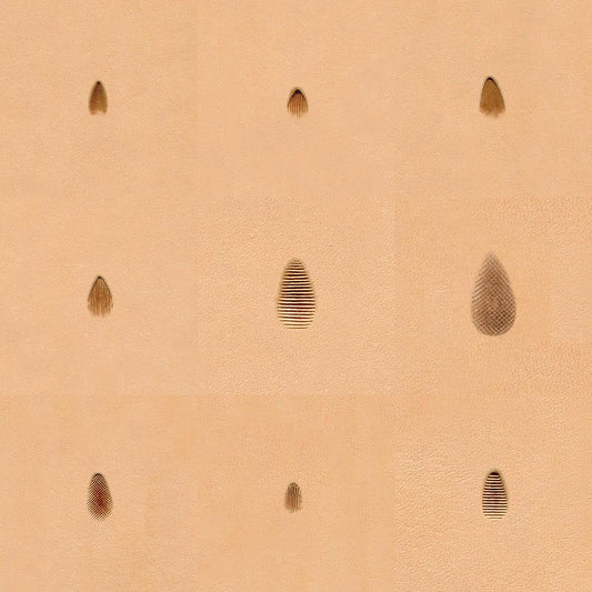 Ivan Leather Tooling Stamps -  Pear Shader P206-P216.