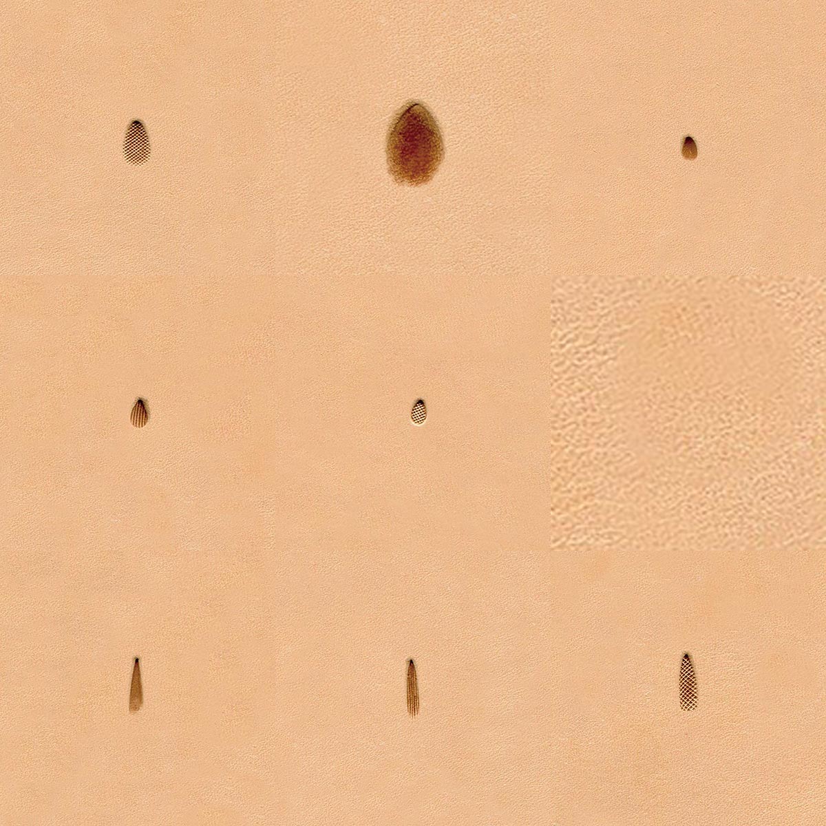 Ivan Leather Tooling Stamps -  Pear Shader P217-P370.
