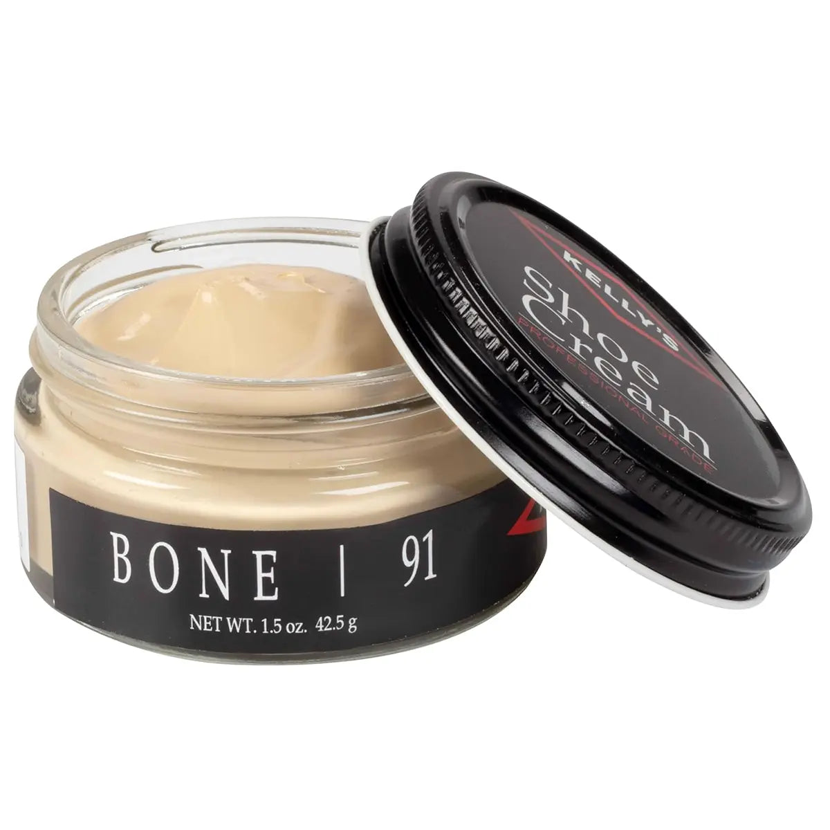 Bone Kelly's Professional Grade Shoe Cream 1.5oz Jar.