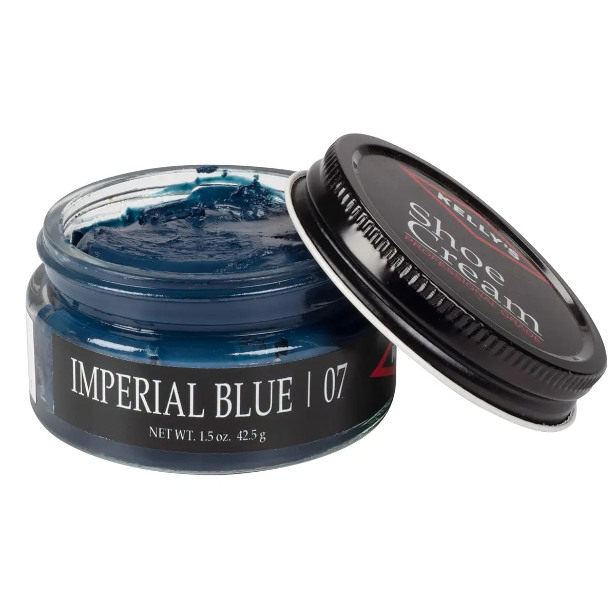 Imperial Blue Kelly's Professional Grade Shoe Cream 1.5oz Jar.