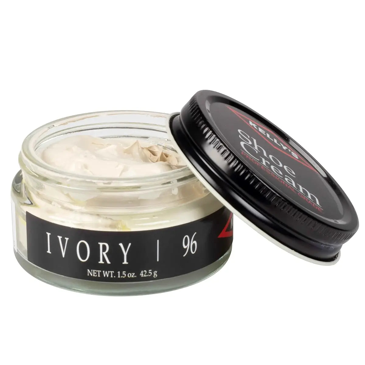 Ivory Kelly's Professional Grade Shoe Cream 1.5oz Jar.