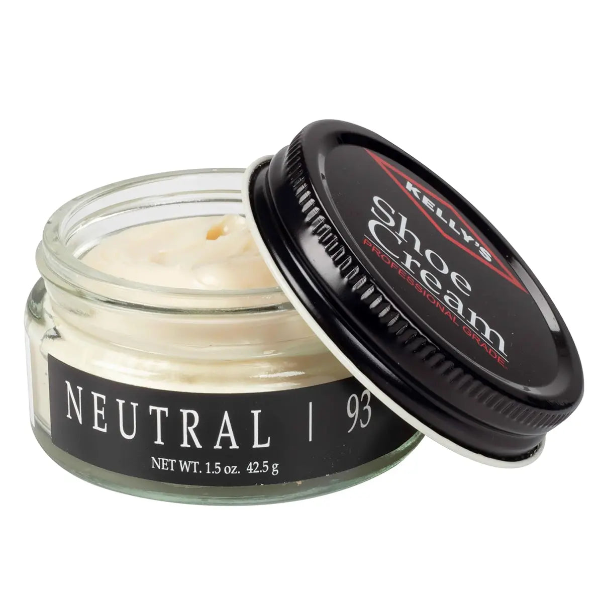 Neutral Kelly's Professional Grade Shoe Cream 1.5oz Jar.