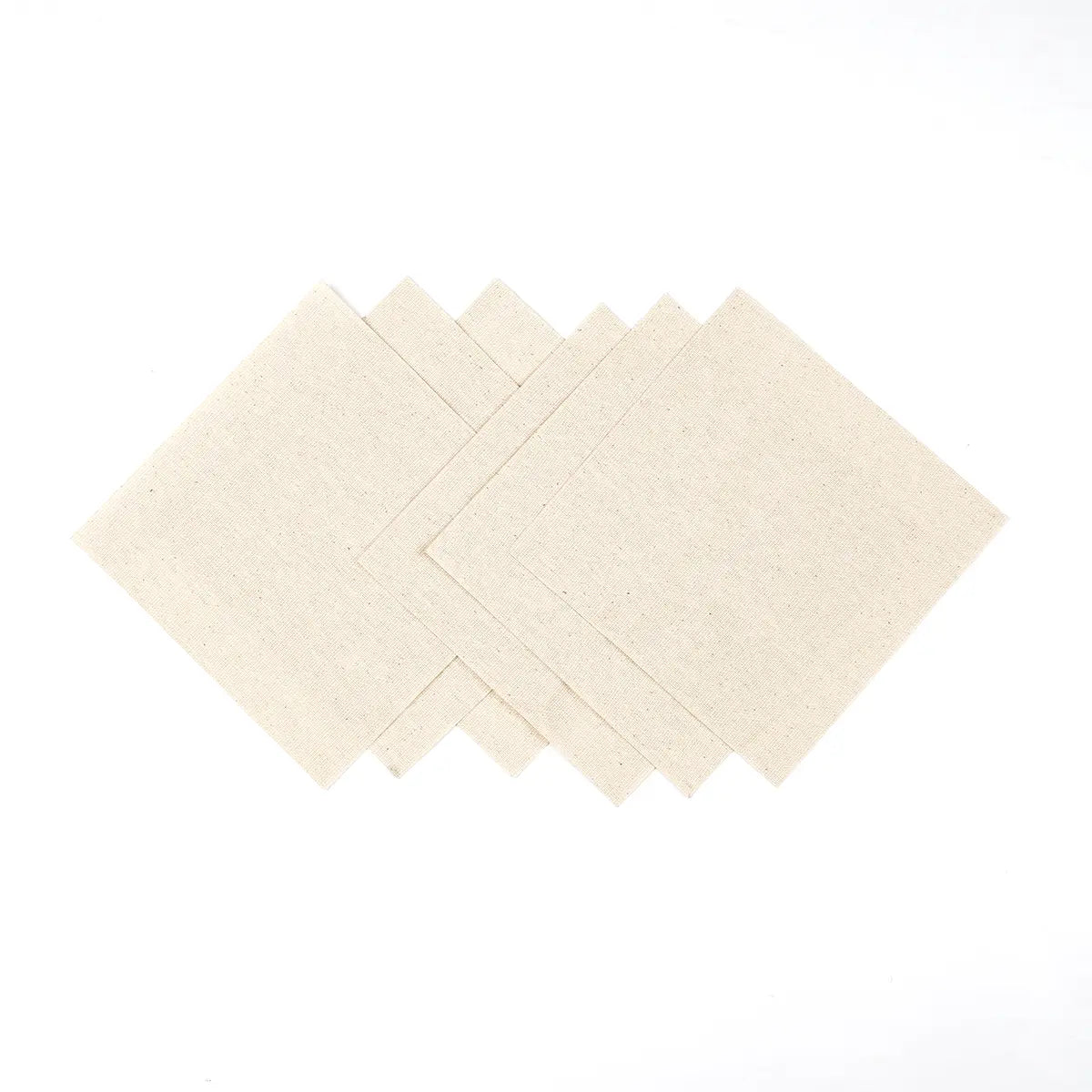 5 Inch Canvas Burnishing Cloth 6 Pack for Hand Burnishing and Leather Finishing.