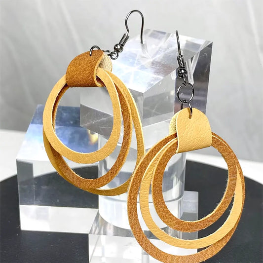 Hoop Earrings Leather Cutting Die.