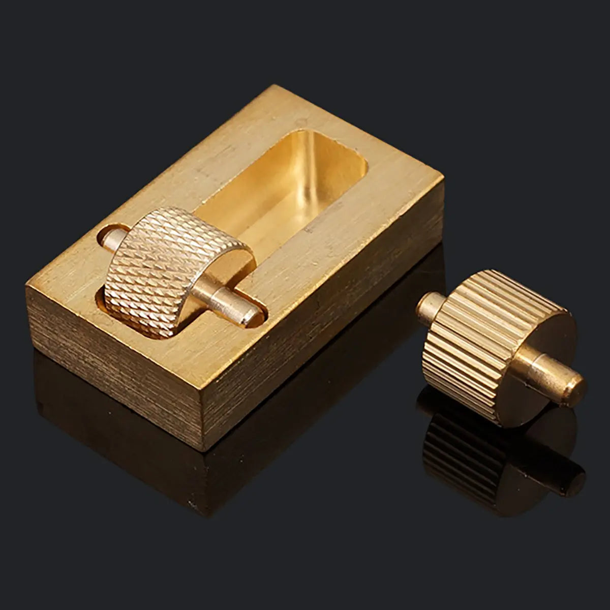 Brass Leather Edge Roller Box