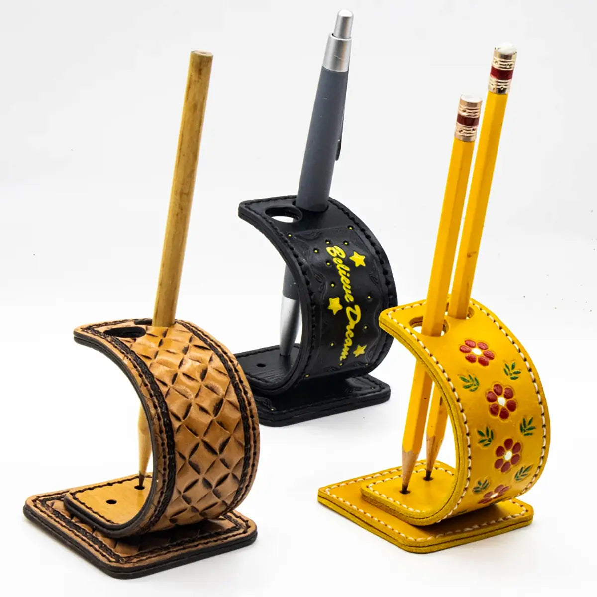 MakerAid Leather Writing Stand Beginner Kit.
